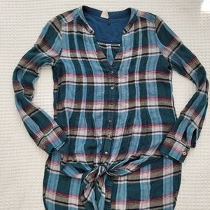 Anthropologie Akem + Kin Plaid button up XS